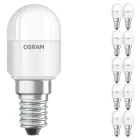Voordeelpak 10x Osram LED Speciaal T26 E14 Buisvormig Mat 2.3W 200lm - 827 Zeer Warm Wit | Vervangt 20W