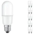 Voordeelpak 10x Osram LED Classic Staafvormig LED E27 Mat 8W 806lm - 827 Zeer Warm Wit | Vervangt 60W
