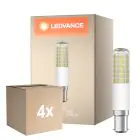 Voordeelpak 4x Ledvance Special T Slim LED B15d Buis one-handed Helder 8W 1055lm - 827 Zeer Warm Wit | Dimbaar - Vervangt 75W