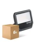 Voordeelpak 6x Ledvance LED Floodlight Aluminium Zwart 41W 5500lm 100D - 830 Warm Wit | IP66 - Symmetrisch