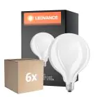 Voordeelpak 6x Ledvance Classic LED E27 Globe Filament Mat 7.5W 1055lm - 827 Zeer Warm Wit | Dimbaar - Vervangt 75W