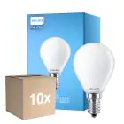 Voordeelpak 10x Philips Corepro LED Lustre E14 Kogel Mat 6.5W 806lm - 840 Koel Wit | Vervangt 60W