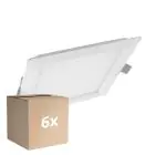 Voordeelpak 6x Ledvance LED Downlight Slim Vierkant SQ210 18W 1530lm 120D - 830 Warm Wit 