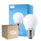 Voordeelpak 10x Philips Corepro LED Lustre E27 Kogel Mat 6.5W 806lm - 840 Koel Wit | Vervangt 60W