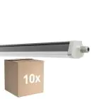 Voordeelpak 10x Ledvance Waterdicht Montagebalk Vochtbestendig FLEX Doorvoerbedrading PC 34W 5600lm - 840 Koel Wit | 120cm -Vervangt 2x36W