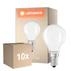 Voordeelpak 10x Ledvance Classic LED E14 Kogel Filament 5.9W 806lm - 827 Zeer Warm Wit | Dimbaar - Vervangt 60W