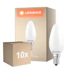 Voordeelpak 10x Ledvance Classic LED E14 Kaars Mat 5.9W 806lm - 827 Zeer Warm Wit | Dimbaar - Vervangt 60W