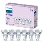 Voordeelpak 6x Philips LED Spot GU10 PAR16 4W 275lm 36D - 840 Koel Wit